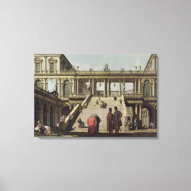 Castle Courtyard, 1762 Canvas Print (Front)