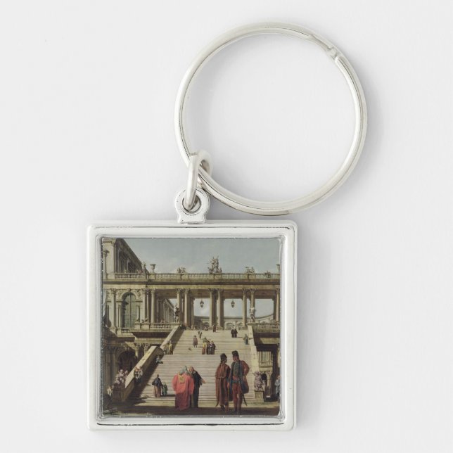 Castle Courtyard, 1762 Key Ring (Front)