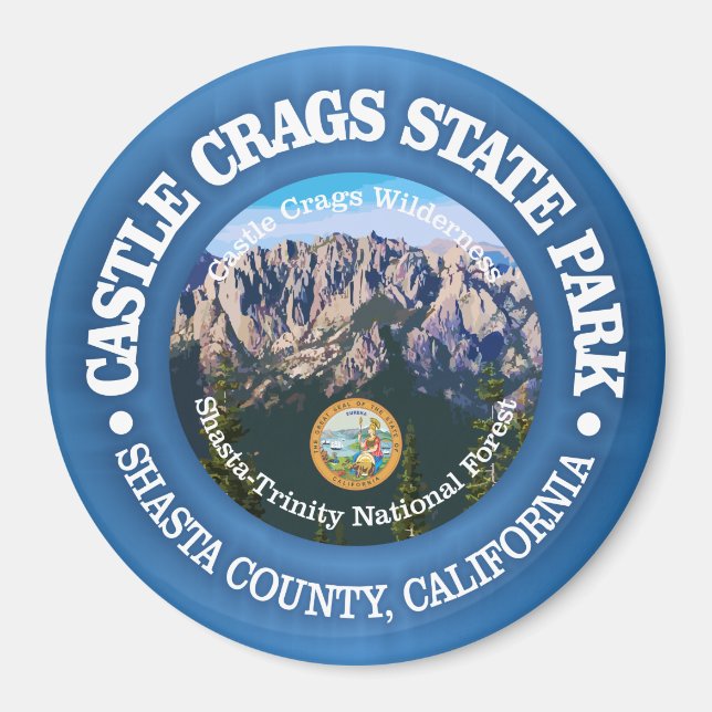 Castle Crags SP Magnet (Front)