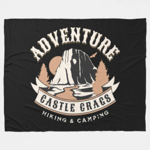 Castle Crags State Park California Fleece Blanket