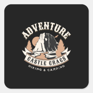 Castle Crags State Park California Square Sticker