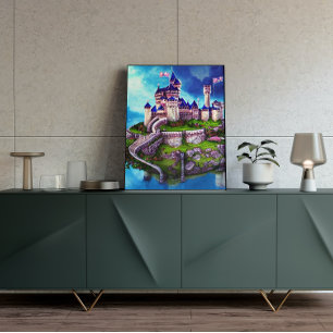 Castle Digital Fantasy Art Poster #02