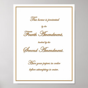 Castle Doctrine Notice Poster