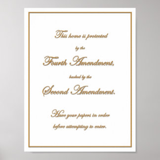 Castle Doctrine Notice Poster