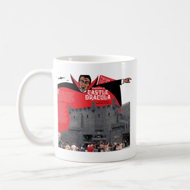 Castle Dracula in Wildwood, New Jersey Coffee Mug (Left)