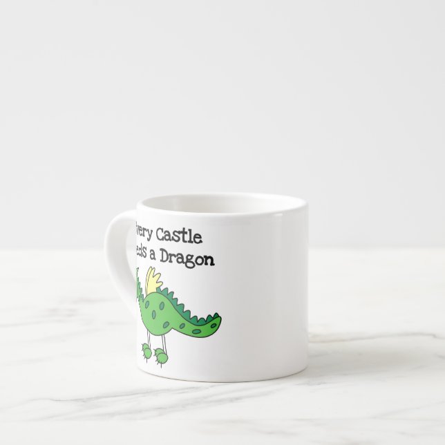 Castle Dragon Espresso Cup (Front Left)
