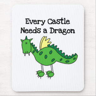 Castle Dragon Mouse Mat