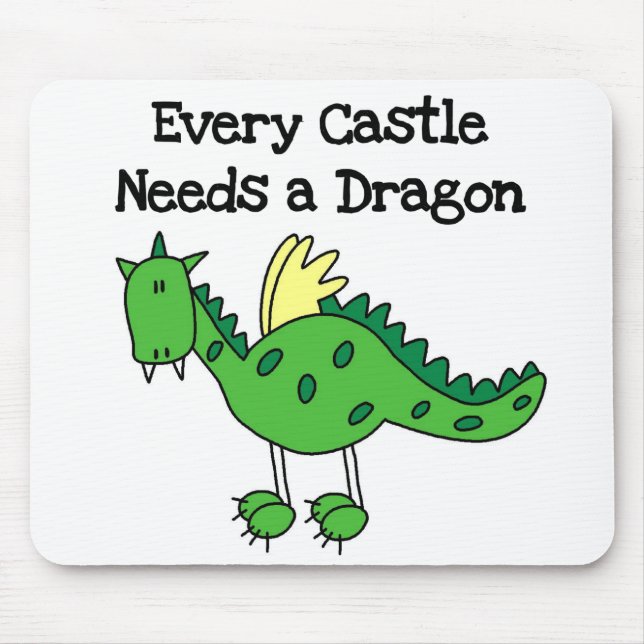 Castle Dragon Mouse Mat (Front)