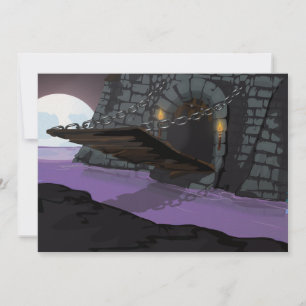 Castle drawbridge and Moat Invitation