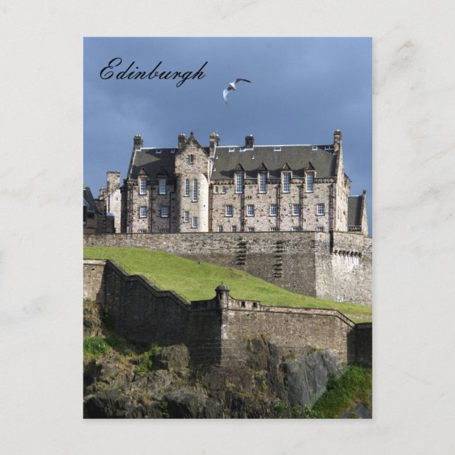 castle edinburgh bird postcard (Front)