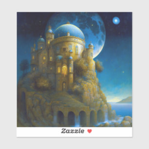 Castle Fantasy Moon Landscape
