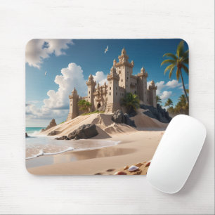 Castle from the Beach of Possibilities Mouse Mat