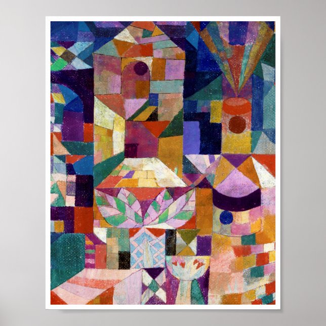 Castle Garden, Paul Klee Poster (Front)