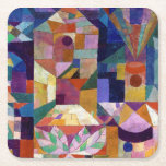 Castle Garden, Paul Klee Square Paper Coaster<br><div class="desc">Paul Klee (18 December 1879 – 29 June 1940) was a Swiss-born artist. His highly individual style was influenced by movements in art that included Expressionism, Cubism, and Surrealism. Klee was a natural draftsman who experimented with and eventually deeply explored colour theory, writing about it extensively; his lectures Writings on...</div>