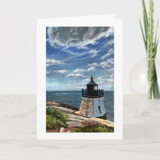 Castle Hill Lighthouse in Newport, RI Card