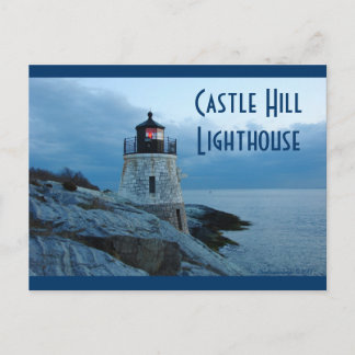 Castle Hill Lighthouse- Newport, RI postcard
