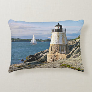Castle Hill Lighthouse, Rhode Island Accent Pillow