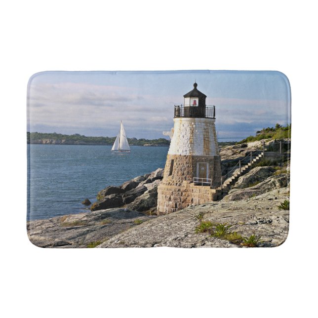 Castle Hill Lighthouse, Rhode Island Bath Mat (Front)