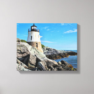 Castle Hill Lighthouse, Rhode Island Canvas Print