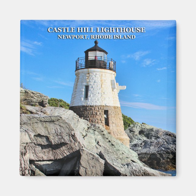 Castle Hill Lighthouse, Rhode Island Magnet (Front)