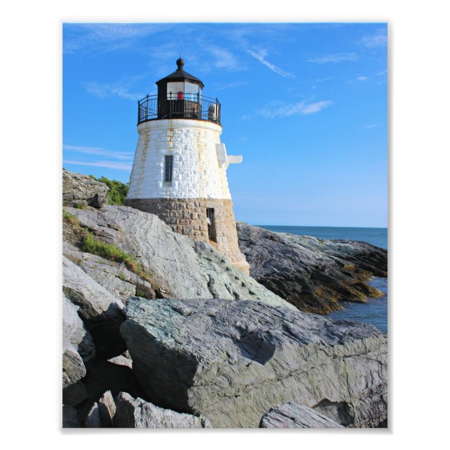 Castle Hill Lighthouse, Rhode Island Photo Print (Front)