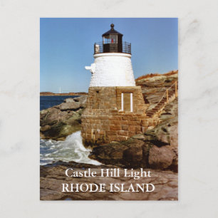 Castle Hill Lighthouse, Rhode Island Postcard