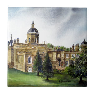 Castle Howard North Yorkshire Watercolor Painting Tile