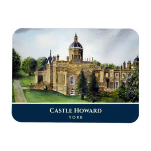 Castle Howard York England Watercolor Painting Magnet