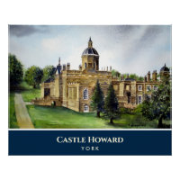 Castle Howard York England Watercolor Painting