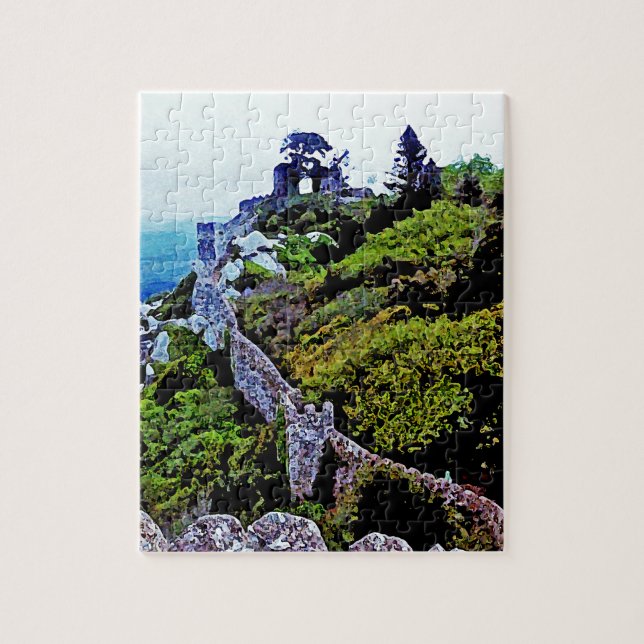 Castle in Sintra Portugal Jigsaw Puzzle (Vertical)