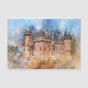 Castle in the Forest Decoupage Tissue Paper