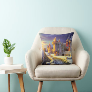 Castle in the Snow Cushion