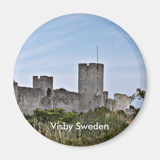Castle in Visby, Visby Sweden Magnet (Front)