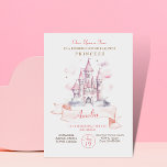 Castle Kingdom Princess 1st Birthday Party  Invitation<br><div class="desc">Princess 1st Birthday Invitation
These beautiful invitations feature elegant princesses,  magical and entertainment. Birthday Invitation Template is Kids birthdays are special,  and this invite can help it make a memorable birthday party.</div>