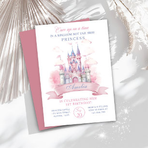 Castle Kingdom Princess Birthday Party Invitation