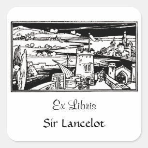 Castle Landscape Square Sticker