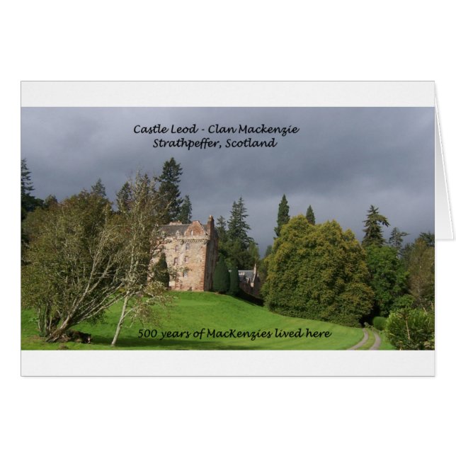 CASTLE LEOD - Scotland MacKenzie Clan (Front Horizontal)