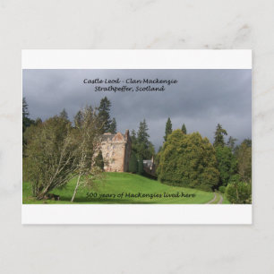CASTLE LEOD - Scotland MacKenzie Clan Postcard
