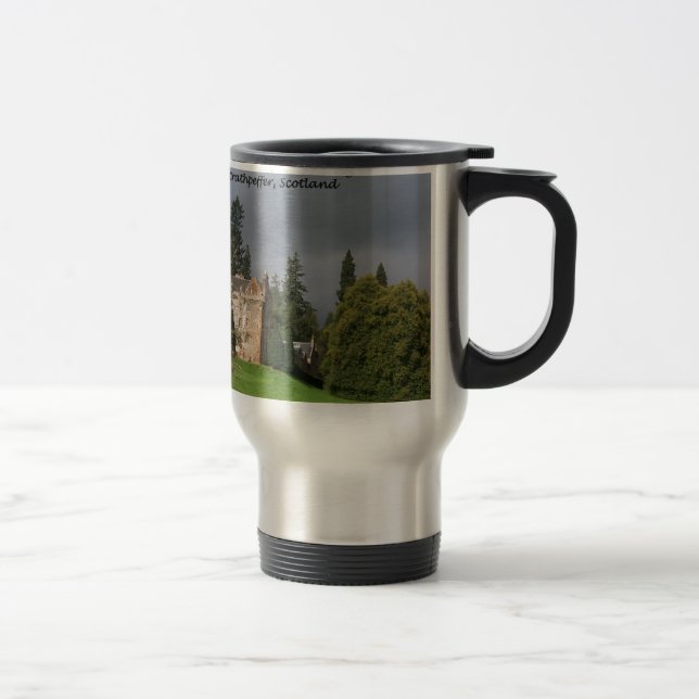 CASTLE LEOD - Scotland MacKenzie Clan Travel Mug (Right)