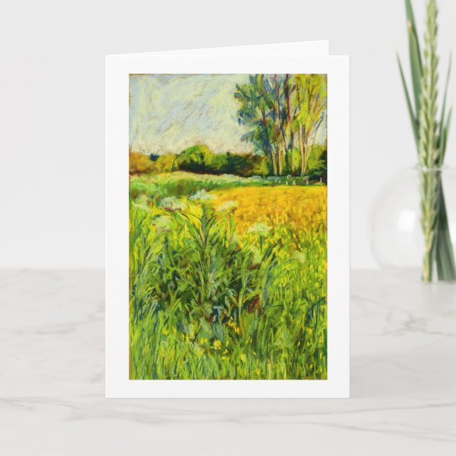 Castle Meadows, Abergavenny Blank Greeting Card (Front)