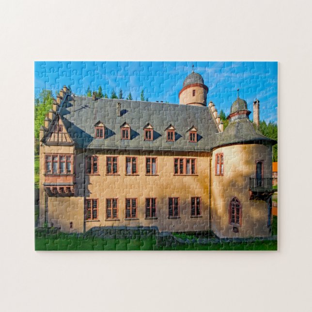 Castle Mespelbrunn Bavaria Germany. Jigsaw Puzzle (Horizontal)
