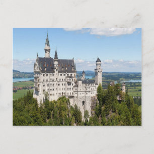 Castle Neuschwanstein at Schwangau Bavaria German Postcard