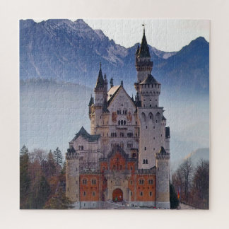 Castle Neuschwanstein in Fall - Bavarian Castle Jigsaw Puzzle