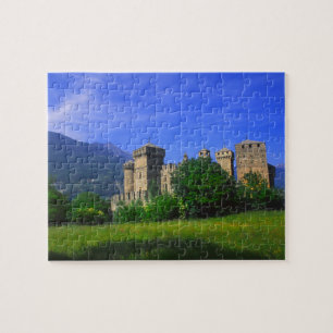 Castle of Fenis near Italian Alps in Fenis, Jigsaw Puzzle