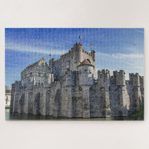 Castle of the Counts in Ghent. Jigsaw Puzzle