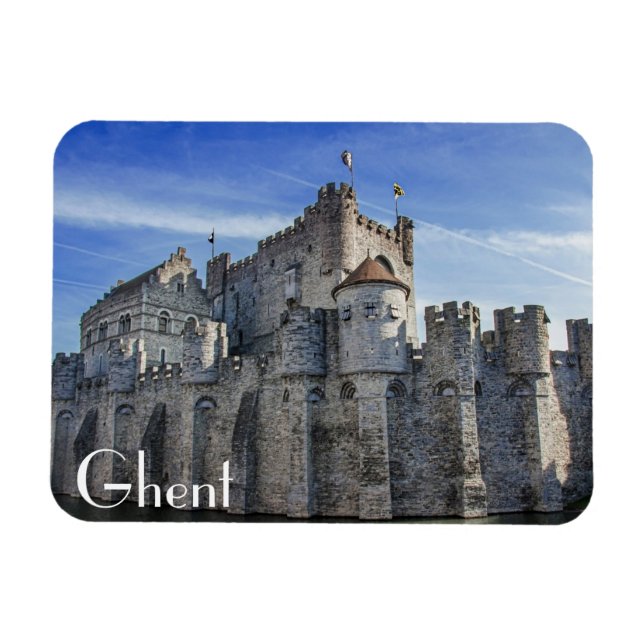 Castle of the Counts in Ghent Magnet (Horizontal)