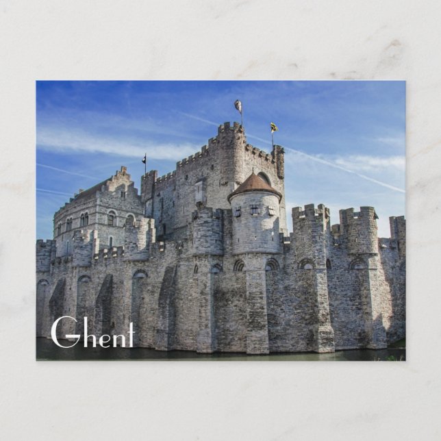 Castle of the Counts in Ghent Postcard (Front)