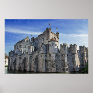 Castle of the Counts in Ghent. Poster