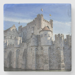 Castle of the Counts in Ghent Stone Coaster