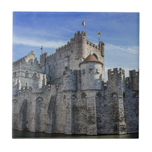 Castle of the Counts in Ghent. Tile